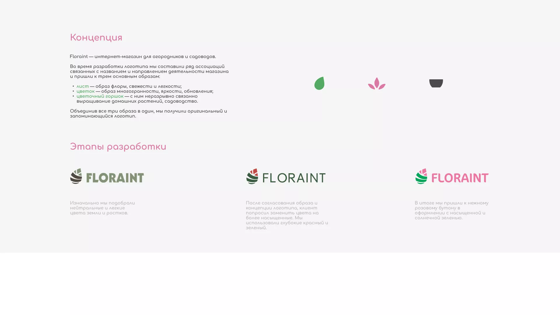 Создание логотипа и интернет-магазина «FLORAINT» в Нововоронеже
