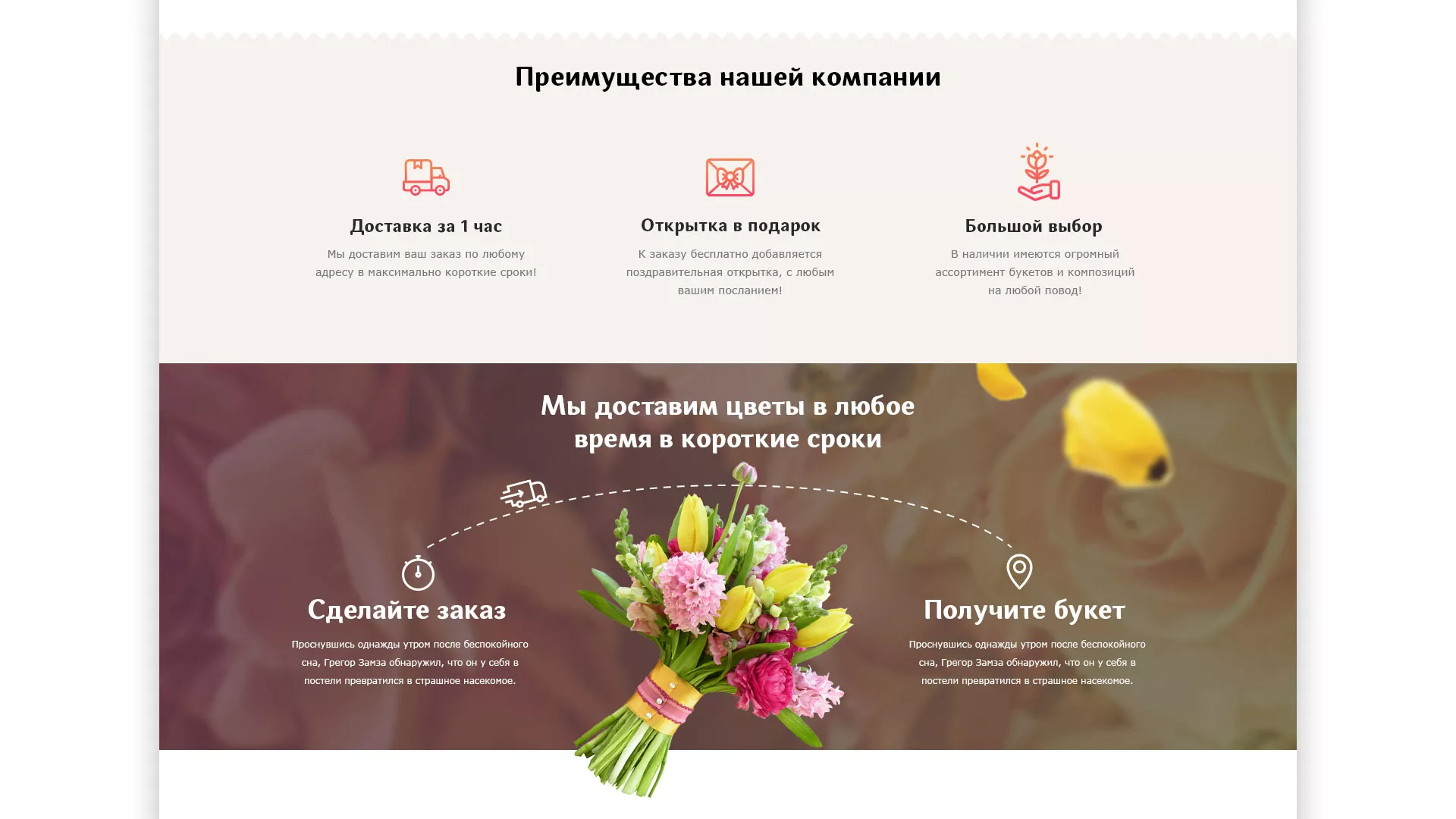 Создание интернет-магазина «Букет-онлайн» по цветам в Нововоронеже